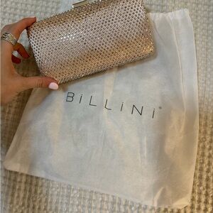 Billini Rose Gold Crystal Clutch